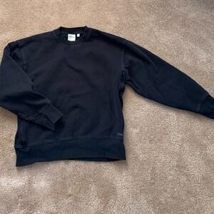TNA Black Crewneck Sweater Relaxed Fit